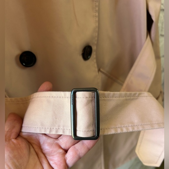 Coach Double-Breasted Trench Coat in Pale Pink With Dust Bag - Picture 7 of 13